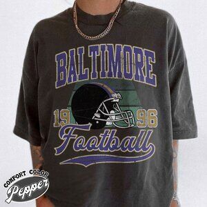 Baltimore Football Heritage Feel Comfort Colors T-Shirt 159